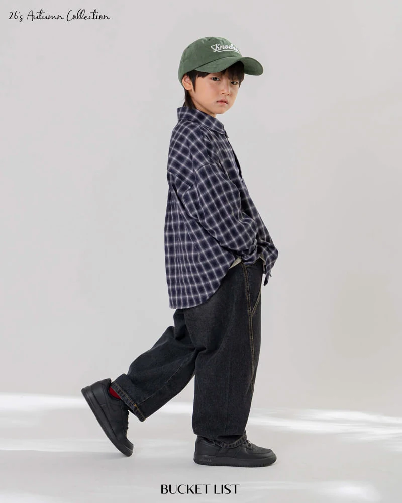 Bucket List - Korean Children Fashion - #kidzfashiontrend - Pure Curved Denim Pants - 8