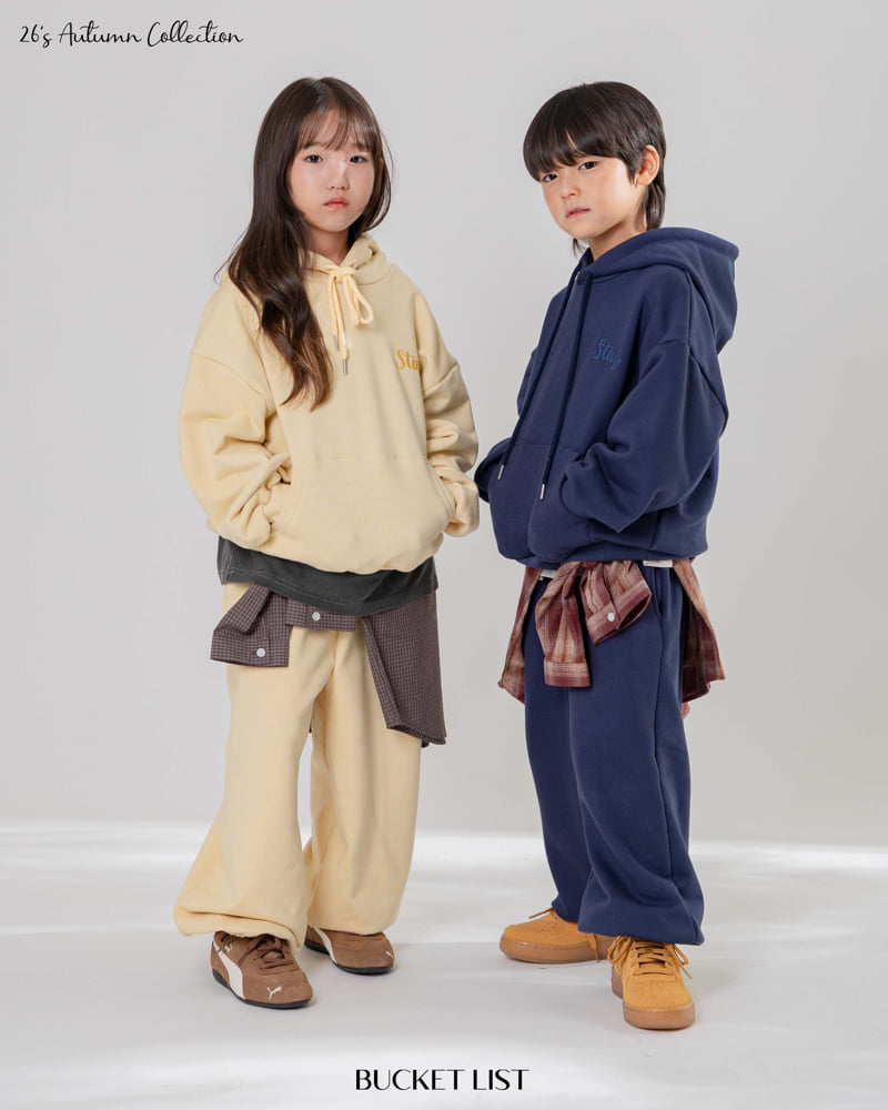 Bucket List - Korean Children Fashion - #kidzfashiontrend - Stay Embroidery Hoodie - 7