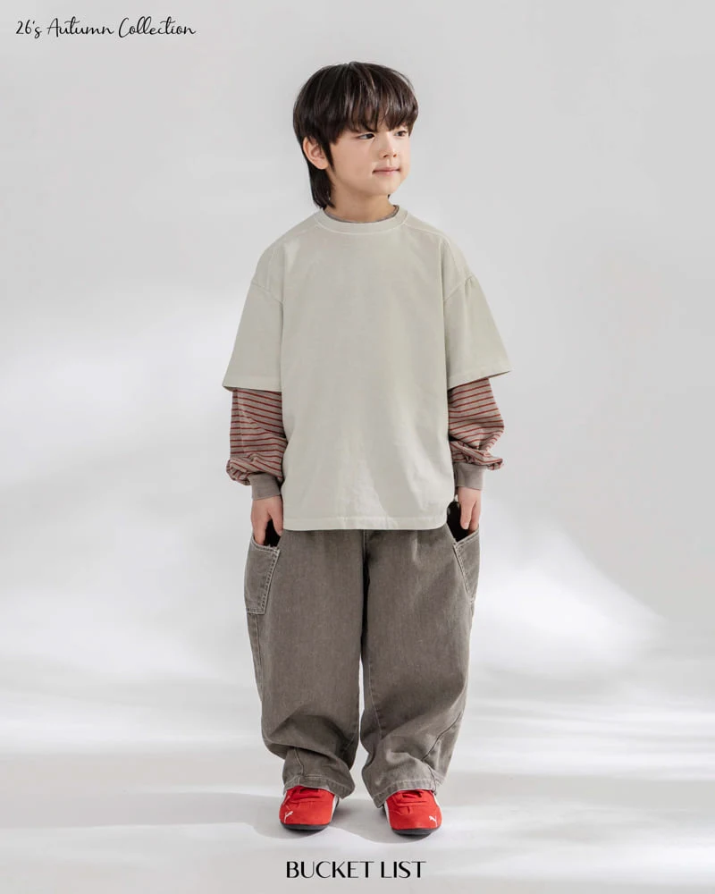 Bucket List - Korean Children Fashion - #littlefashionista - Dying Short Sleeved Tee - 12