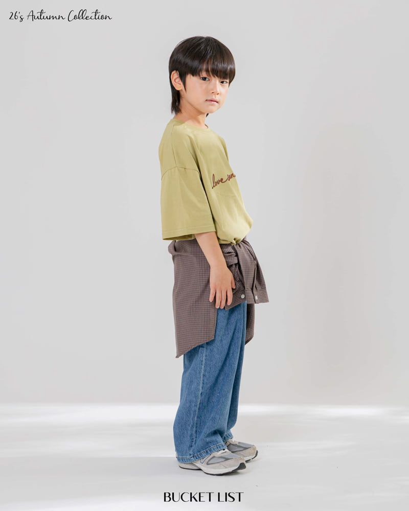 Bucket List - Korean Children Fashion - #littlefashionista - Love Sunday Short Sleeved Tee - 12