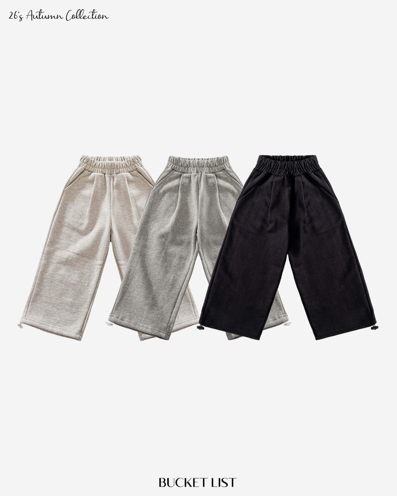 Bucket List - Korean Children Fashion - #magicofchildhood - Wide Sweat Pants - 6