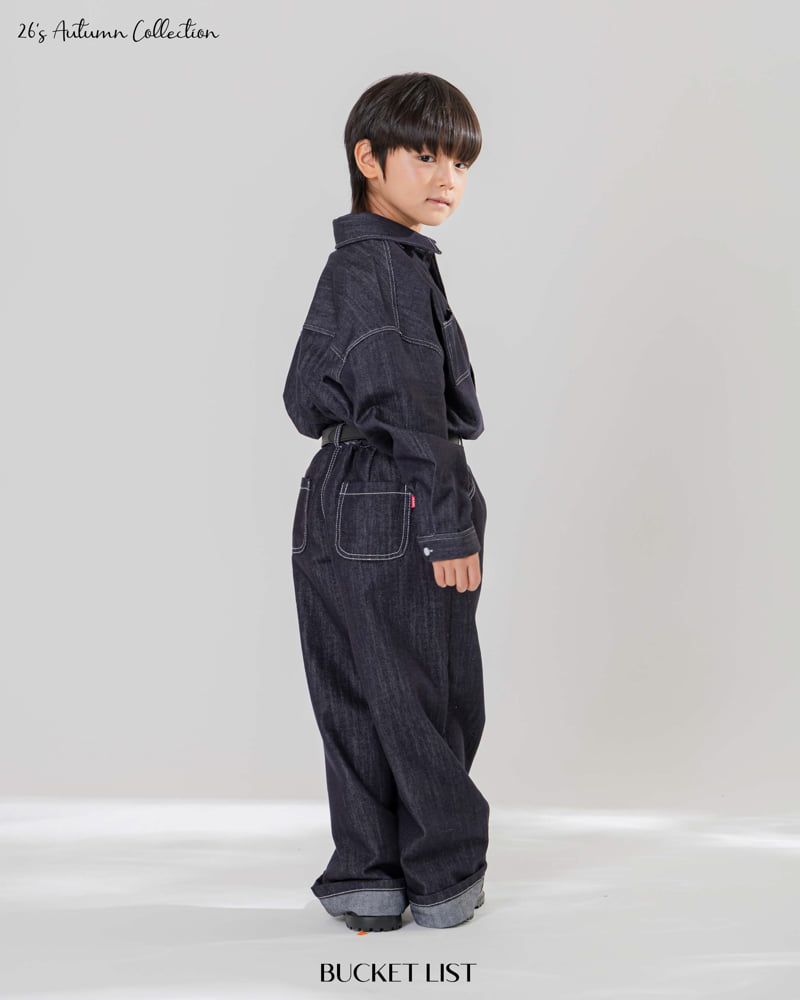 Bucket List - Korean Children Fashion - #minifashionista - Non Faded Roll-up Denim Pants - 10