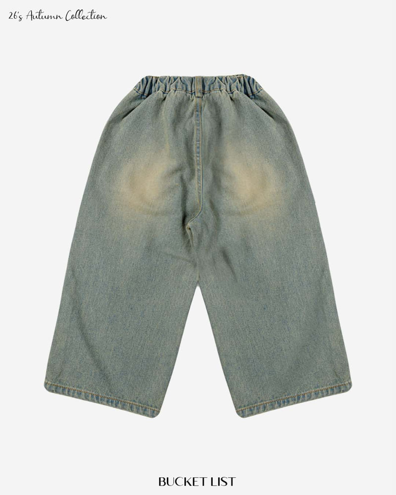 Bucket List - Korean Children Fashion - #magicofchildhood - Cat Brushed Denim Pants - 4