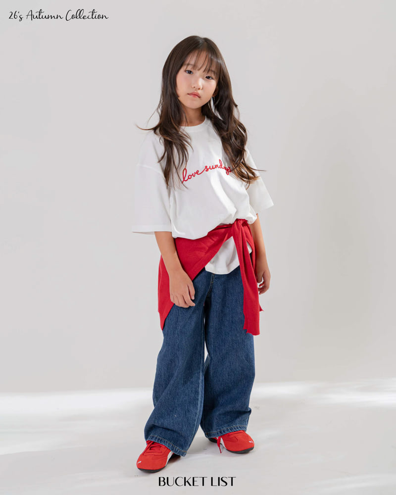 Bucket List - Korean Children Fashion - #minifashionista - Solid Denim Pants - 7