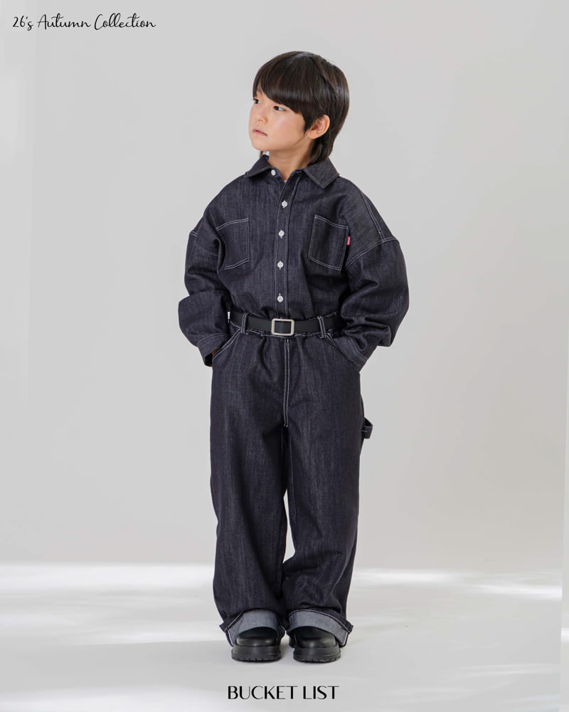 Bucket List - Korean Children Fashion - #prettylittlegirls - Non Faded Roll-up Denim Pants - 11