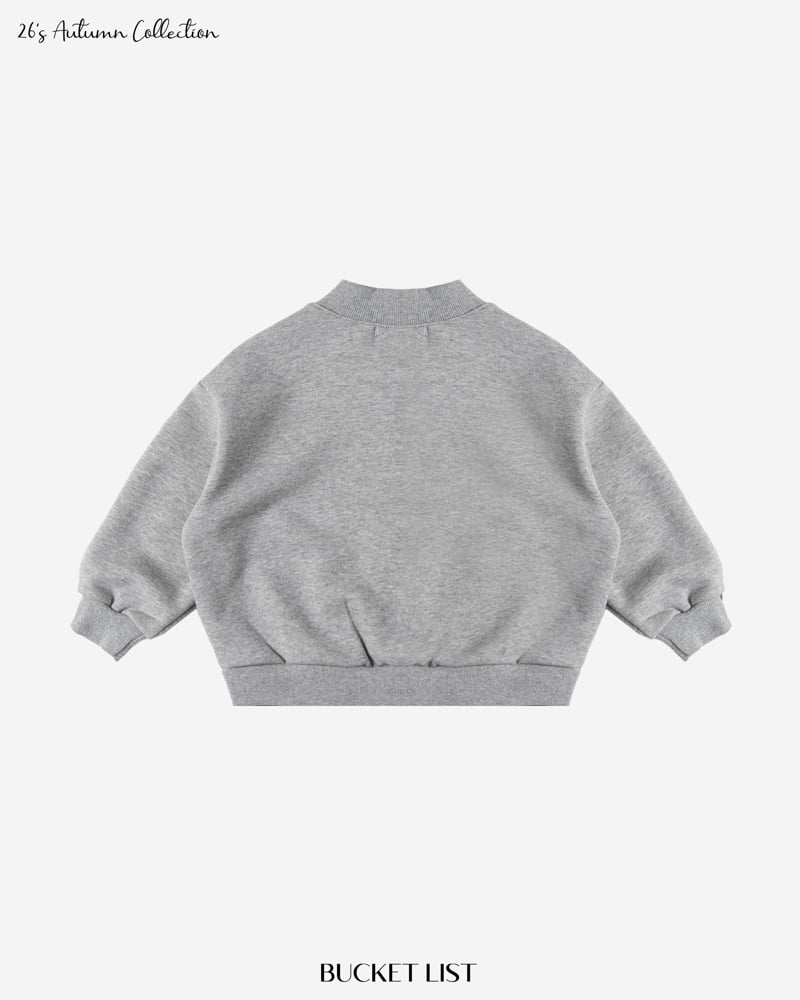Bucket List - Korean Children Fashion - #minifashionista - Two Way Sweat Blouson - 4