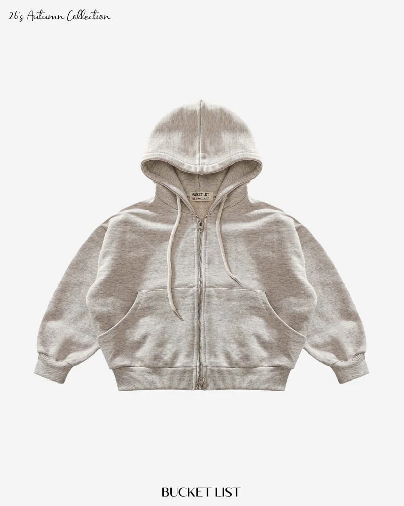 Bucket List - Korean Children Fashion - #prettylittlegirls - 2 Way Sweat Hood Zip-up - 2