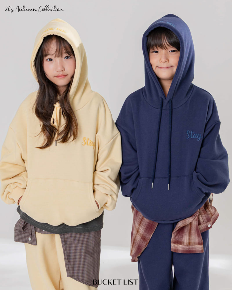 Bucket List - Korean Children Fashion - #prettylittlegirls - Stay Embroidery Hoodie - 12
