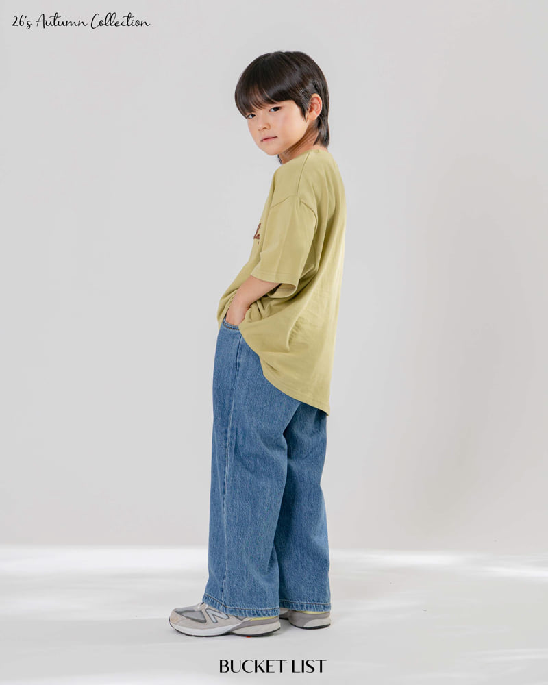 Bucket List - Korean Children Fashion - #prettylittlegirls - Solid Denim Pants - 8