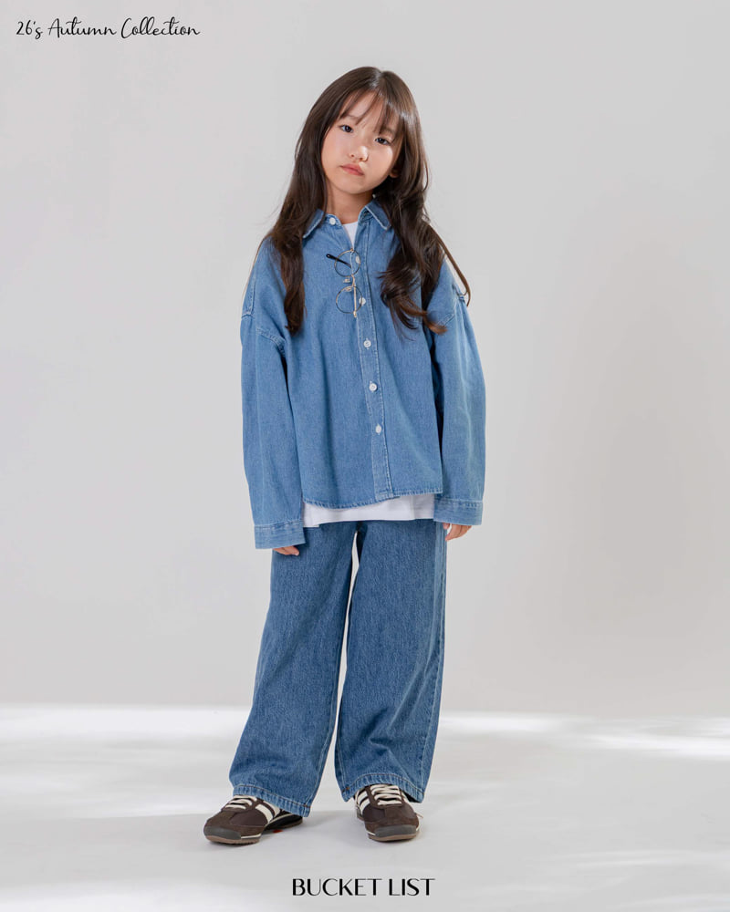 Bucket List - Korean Children Fashion - #stylishchildhood - Basic Denim Shirt - 7