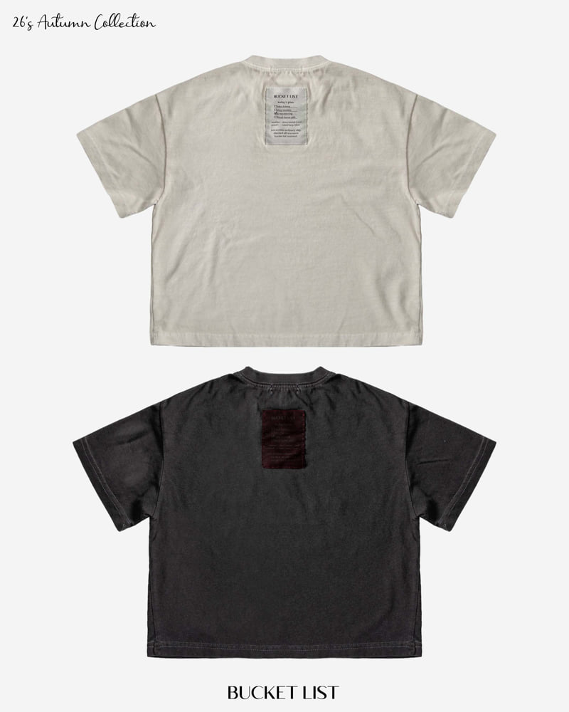Bucket List - Korean Children Fashion - #stylishchildhood - Dying Short Sleeved Tee - 2