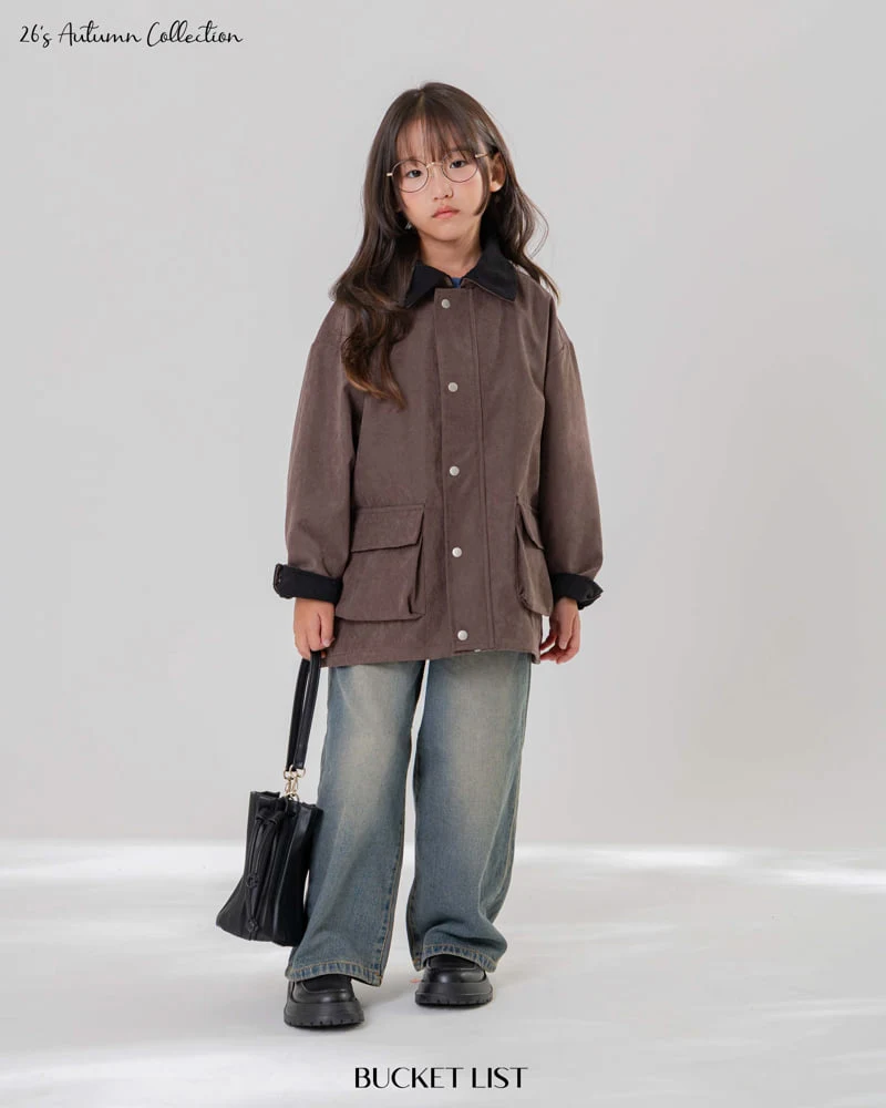 Bucket List - Korean Children Fashion - #stylishchildhood - Corduroy Work Jacket - 7