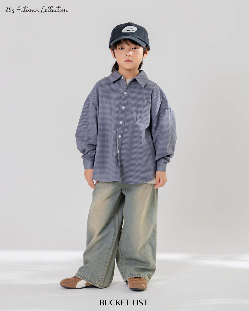 Bucket List - Korean Children Fashion - #todddlerfashion - Cat Brushed Denim Pants - 6