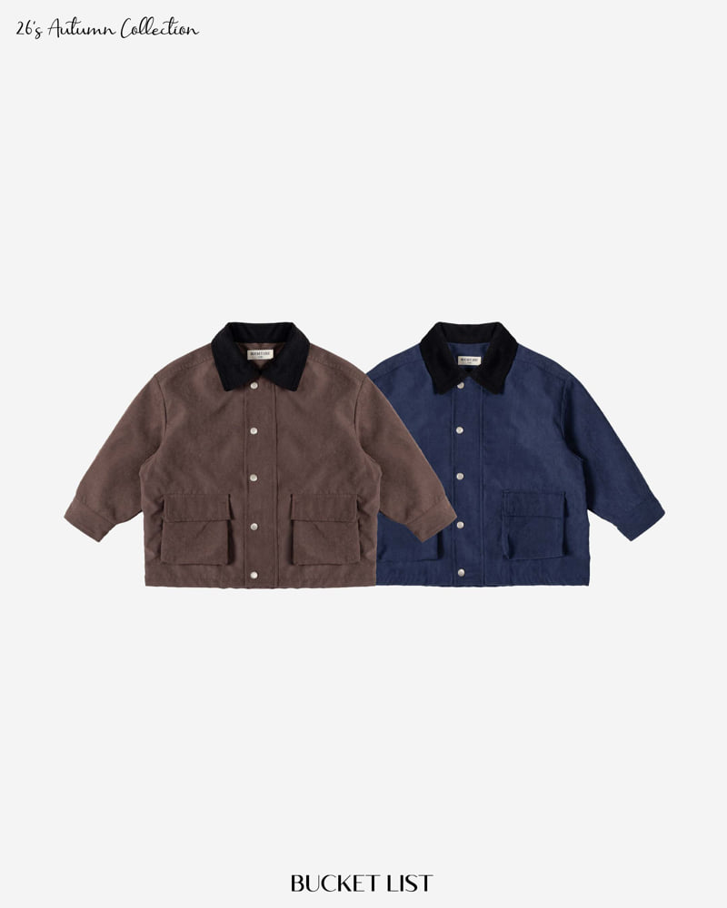 Bucket List - Korean Children Fashion - #todddlerfashion - Corduroy Work Jacket - 5