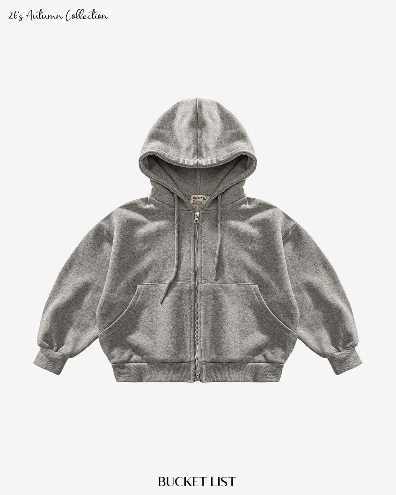 Bucket List - Korean Children Fashion - #todddlerfashion - 2 Way Sweat Hood Zip-up - 3