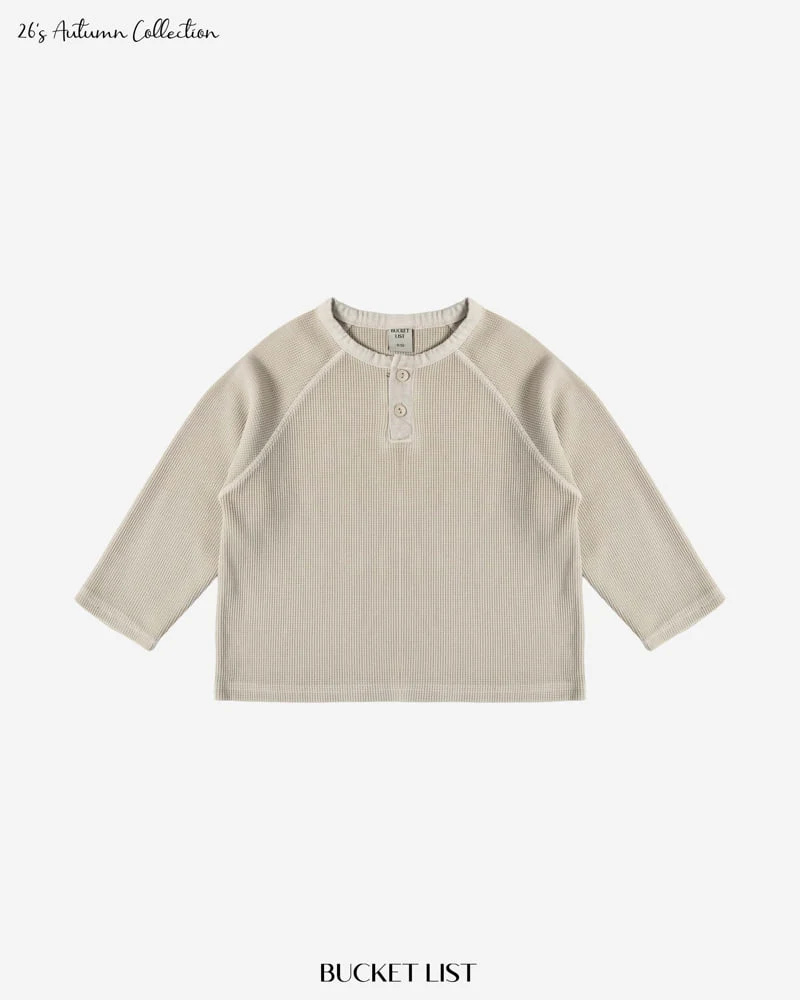 Bucket List - Korean Children Fashion - #todddlerfashion - Dying Waffle Raglan Tee - 2