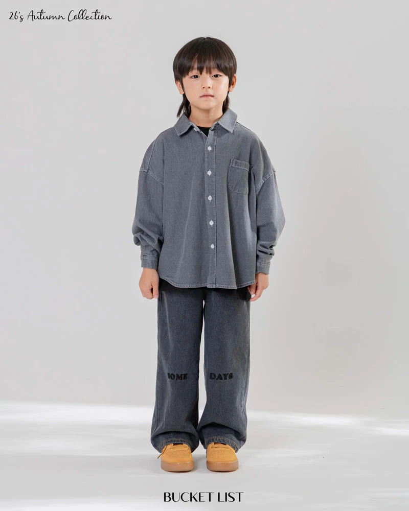 Bucket List - Korean Children Fashion - #toddlerclothing - Basic Denim Shirt - 6
