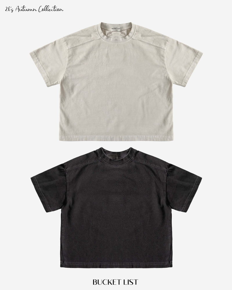 Bucket List - Korean Children Fashion - #toddlerclothing - Dying Short Sleeved Tee