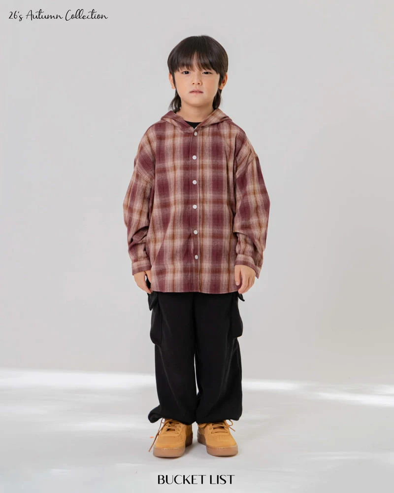 Bucket List - Korean Children Fashion - #toddlerclothing - Hood Check Shirt - 11