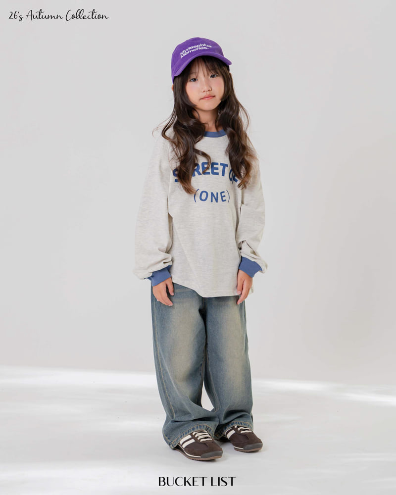 Bucket List - Korean Children Fashion - #toddlerclothing - Cat Brushed Denim Pants - 7