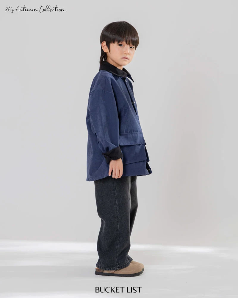 Bucket List - Korean Children Fashion - #toddlerclothing - Corduroy Work Jacket - 6