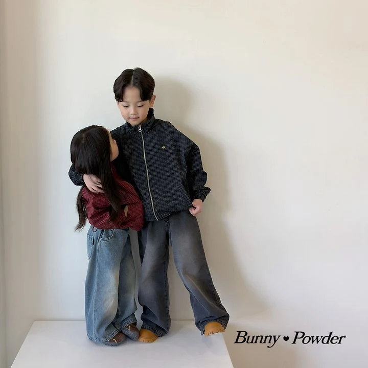 Bunny Powder - Korean Children Fashion - #Kfashion4kids - Cortis Denim Pants - 11