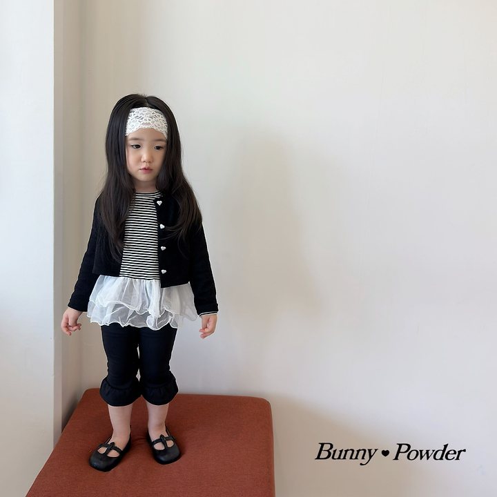 Bunny Powder - Korean Children Fashion - #Kfashion4kids - Heart Button Cardigan - 5