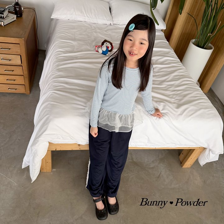 Bunny Powder - Korean Children Fashion - #Kfashion4kids - Cha Stripe Tee - 5
