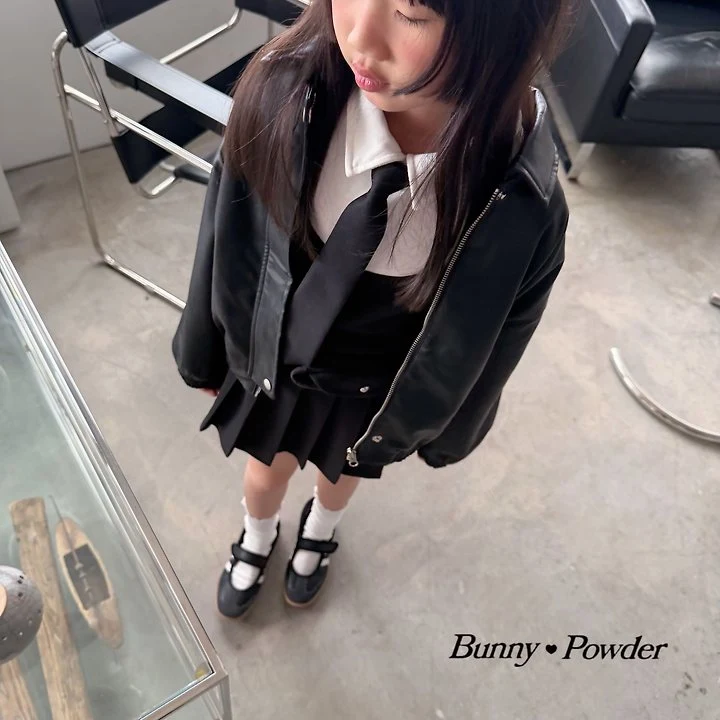 Bunny Powder - Korean Children Fashion - #Kfashion4kids - Vegan Leather Jumper - 6