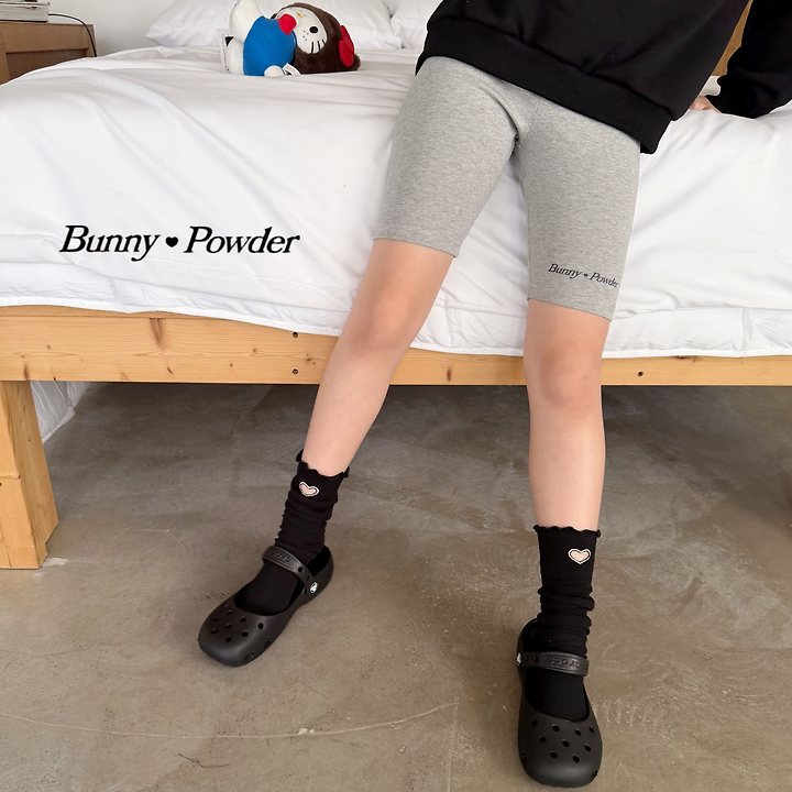 Bunny Powder - Korean Children Fashion - #Kfashion4kids - Biker Leggings - 11