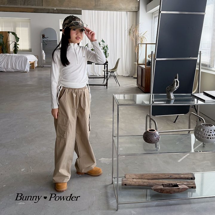 Bunny Powder - Korean Children Fashion - #Kfashion4kids - Annie Half Zip-up Tee - 6