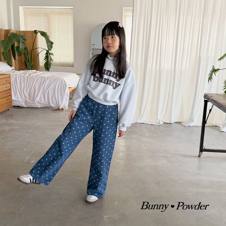 Bunny Powder - Korean Children Fashion - #childofig - Lovelove Denim Pants - 9