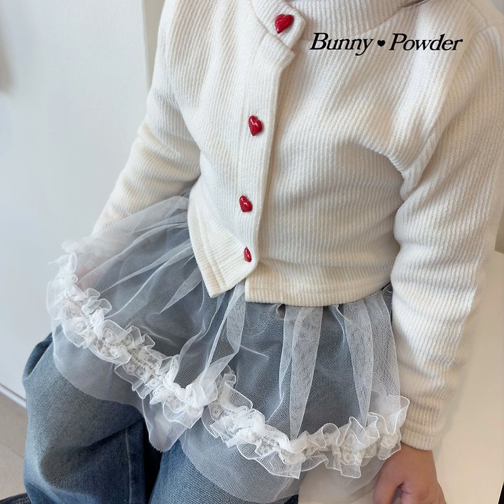 Bunny Powder - Korean Children Fashion - #childofig - Heart Button Cardigan - 10