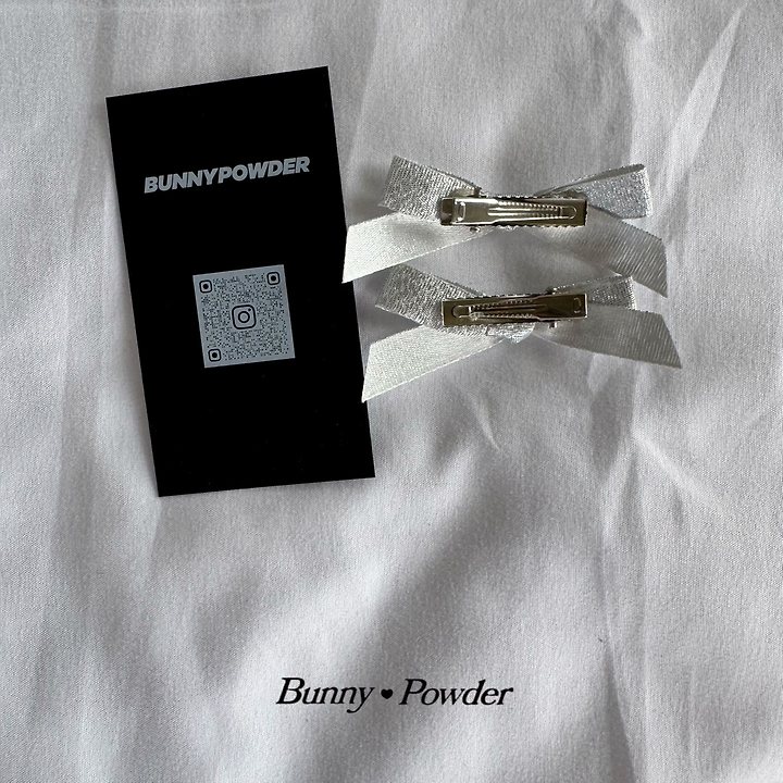 Bunny Powder - Korean Children Fashion - #childofig - Silver Core Hairpin - 3