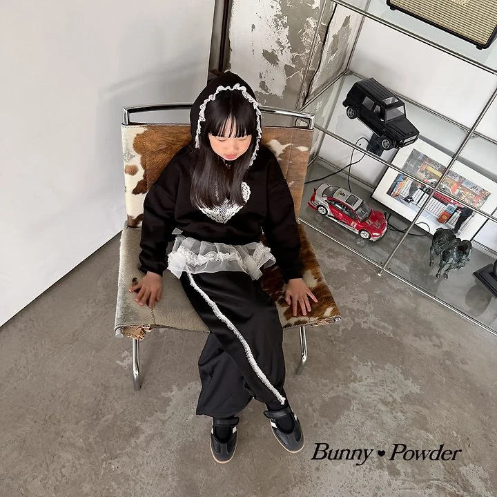 Bunny Powder - Korean Children Fashion - #childofig - Lace Track Pants - 11