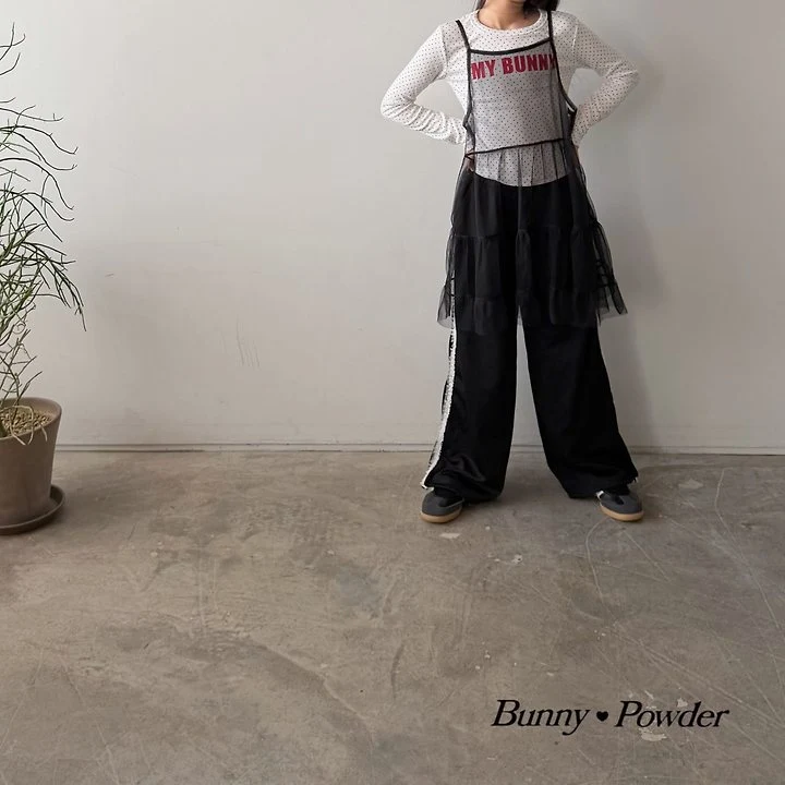Bunny Powder - Korean Children Fashion - #childofig - Lace Track Pants - 12