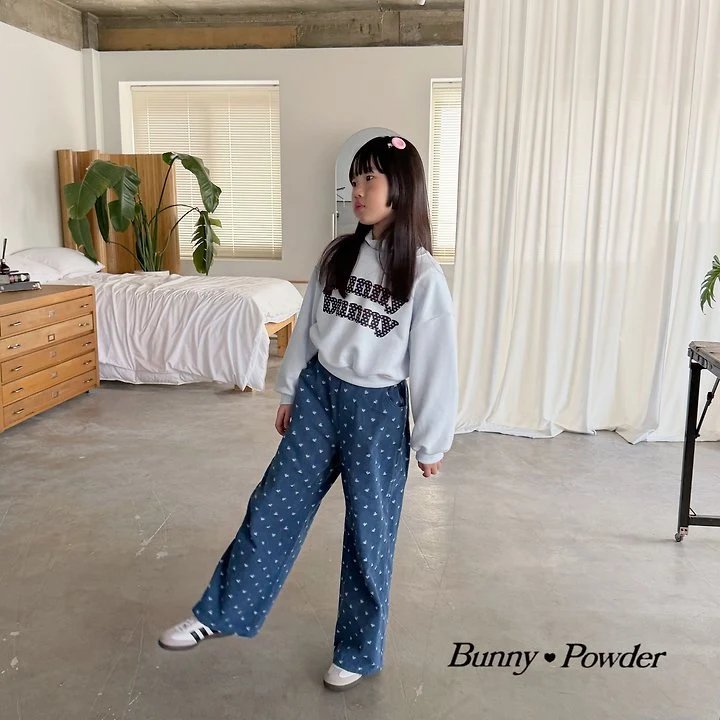Bunny Powder - Korean Children Fashion - #childrensboutique - Lovelove Denim Pants - 10