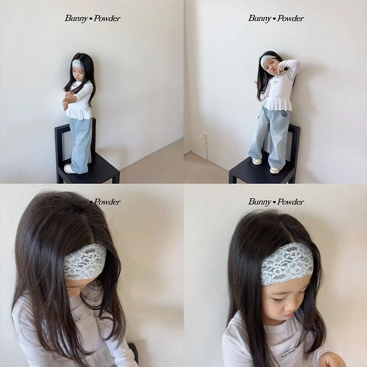 Bunny Powder - Korean Children Fashion - #childrensboutique - Lace Hairband - 12