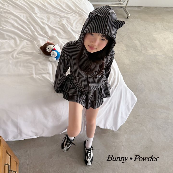 Bunny Powder - Korean Children Fashion - #designkidswear - Minami Hood Zip-up - 8