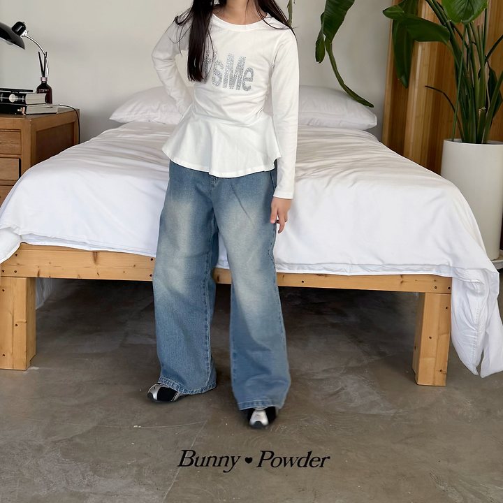 Bunny Powder - Korean Children Fashion - #designkidswear - Cortis Denim Pants - 5