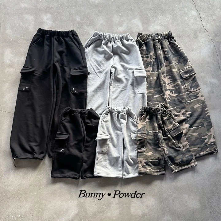 Bunny Powder - Korean Children Fashion - #designkidswear - Light Cargo Camo Pants - 12