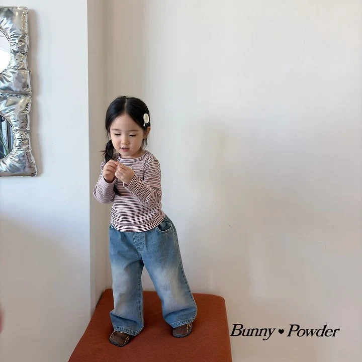 Bunny Powder - Korean Children Fashion - #discoveringself - Cortis Denim Pants - 6