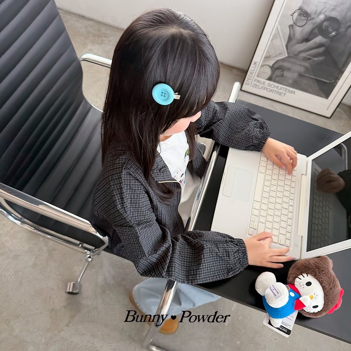 Bunny Powder - Korean Children Fashion - #discoveringself - Big Button Hairpin - 9