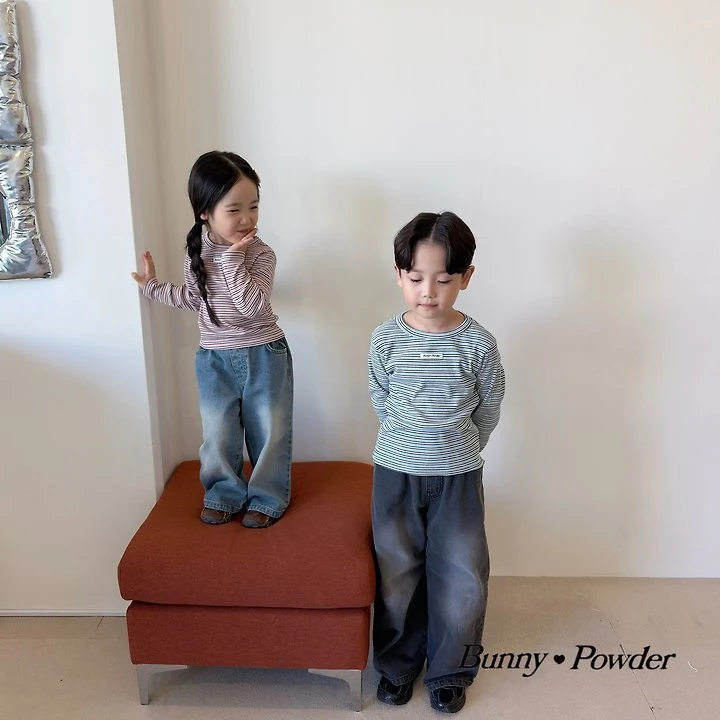 Bunny Powder - Korean Children Fashion - #fashionkids - Cortis Denim Pants - 7