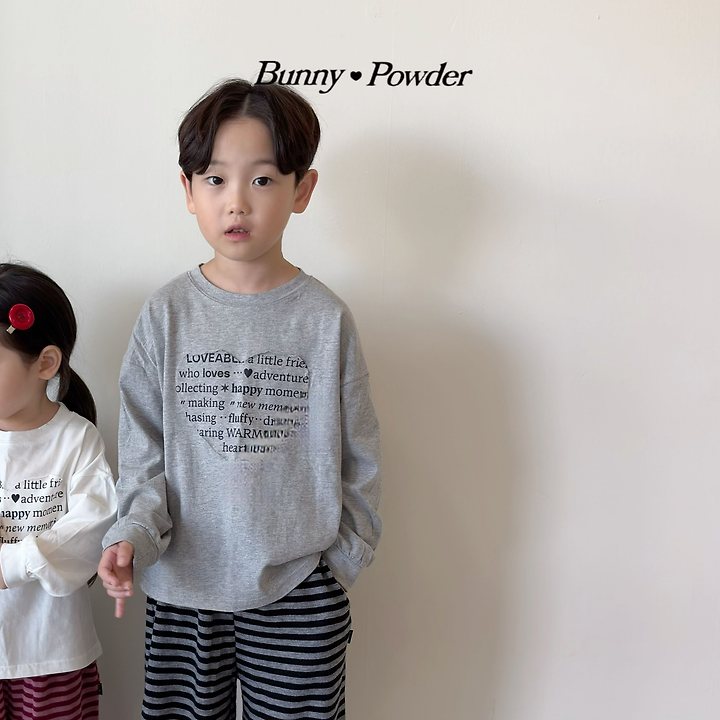 Bunny Powder - Korean Children Fashion - #fashionkids - Warm Heart Tee - 3