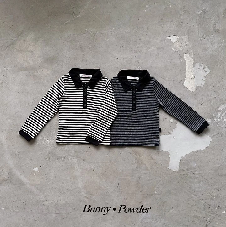 Bunny Powder - Korean Children Fashion - #fashionkids - Onyi Collar Tee