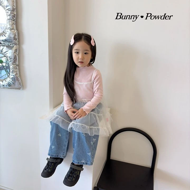Bunny Powder - Korean Children Fashion - #fashionkids - Yuri Half Turtleneck Tee - 9