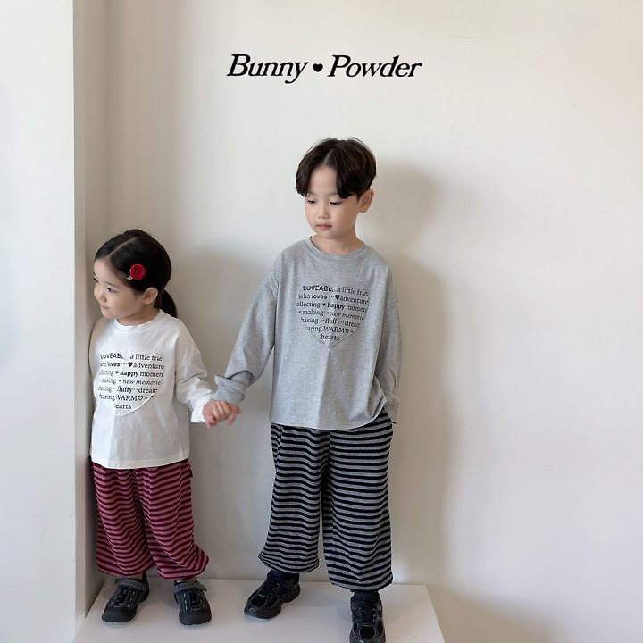 Bunny Powder - Korean Children Fashion - #fashionkids - Warm Heart Tee - 4