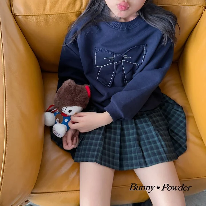 Bunny Powder - Korean Children Fashion - #kidsshorts - Ribbon Sweatshirts - 3