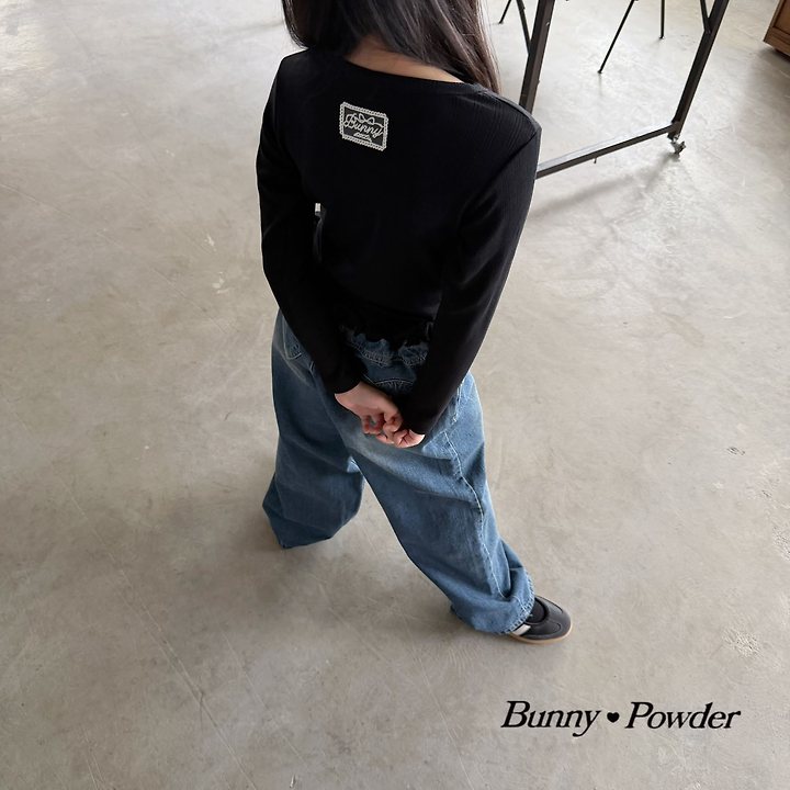 Bunny Powder - Korean Children Fashion - #kidsstore - Heart Eyelet Tee - 7